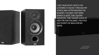 ELAC Debut 20 B52 Bookshelf Speakers Black Pair amp Debut 20 C52 Center Speaker Black [upl. by Okin113]