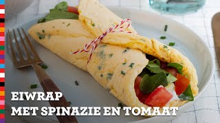 Wrap van ei  Gezond Recept  Voedingscentrum [upl. by Delogu]