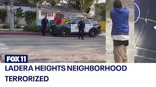 Ladera Heights residents say man is terrorizing neighborhood [upl. by Ethben275]