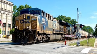 Fouled K5LA on CSX 294 Leads L228 through Benson [upl. by Hamil48]