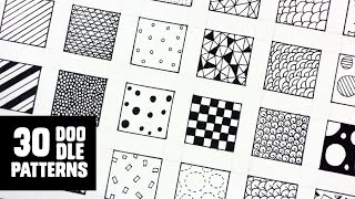 30 Patterns for Doodling  Filling gaps [upl. by Vera213]