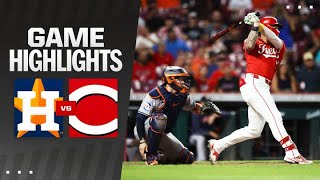 Astros vs Reds Game Highlights 9424  MLB Highlights [upl. by Panaggio]