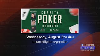 Miracle Flight hosting Charity Poker Tournament inperson amp online [upl. by Inaluiak]