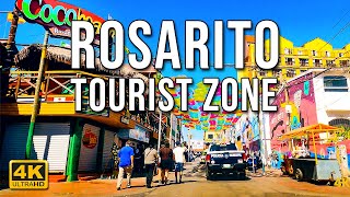 Driving Around Rosarito Tourist Zone  Rosarito Beach  Baja California 4K [upl. by Elocal713]