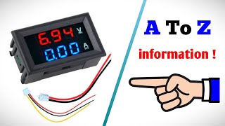 Digital VoltAmp panel meter explained connection adjustment accuracy range and more [upl. by Imer]