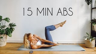 15 MIN TOTAL COREAB WORKOUT At Home No Equipment [upl. by Oeram]