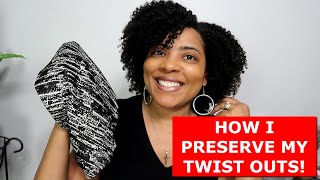 HOW I PRESERVE MY TWIST OUT OVERNIGHT  2 Quick amp Easy Tips to Maintain a Twist Out  NaturalRaeRae [upl. by Eenttirb]