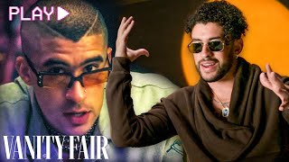 Bad Bunny Rewatches His Music Videos From quotCallaítaquot to quotYo Perreo Solaquot  Vanity Fair [upl. by Stephanie]