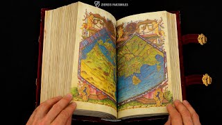 DIE COSMOGRAPHIA DES CLAUDIUS PTOLEMÄUS  CODEX PARIS  Blättern im Faksimile 4k  UHD [upl. by Corb]