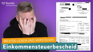 Wie lese ich meinen Steuerbescheid richtig  Einkommensteuerbescheid richtig lesen und verstehen [upl. by Oiciruam762]