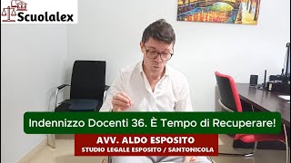 Indennizzo Docenti 36 È Tempo di Recuperare [upl. by Nylirad489]