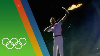 Barcelona 1992 Olympic Torch Lighting  Epic Olympic Moments [upl. by Concha]