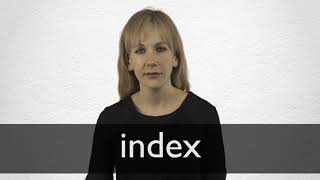 How to pronounce INDEX in British English [upl. by Nais]