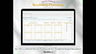 Wedding Planning Spreadsheet Wedding Budget Planner Wedding Checklist Guest List Google Sheets [upl. by Enelyaj695]