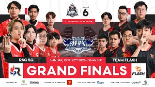 MPL SG Season 6 Playoffs Day 3 Grand Finals [upl. by Ahsenal]