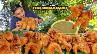 Spicy Kanto Fried quotCHICKEN BAGNETquot niluto sa BACKYARD ng TeamCanlasTV [upl. by Aisel]