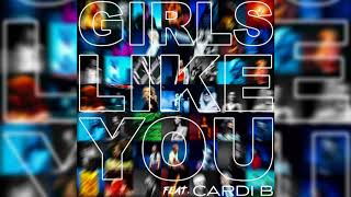 Maroon 5 Cardi B  Girls Like You Official Instrumental [upl. by Nnair]