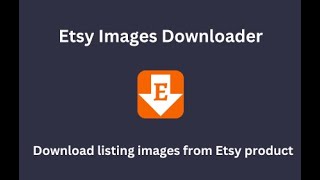 How to download highresolution images of products listed on Etsy 2024 [upl. by Christiana]