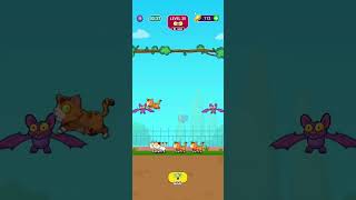 cats rescue from the bats easygames games gameplaycat catlover catshorts catvideoscats bats [upl. by Ahsienel]