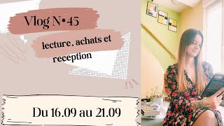 Vlog lecture N•45  Lecture achats et reception [upl. by Aetnahc]