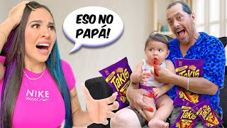 24 HORAS SIENDO PAPÁ DE SU NIETA NASYA Fue muy difícil [upl. by Sella]