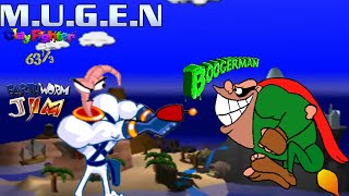 MUGEN Earthworm Jim vs Boogerman [upl. by Inol]