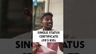 How to Download Single Status Certificate  2k vs 90s Kids shorts [upl. by Guimond623]