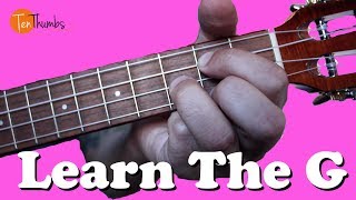 Learn the G Chord  True Beginner Ukulele Tutorial [upl. by Aziaf]