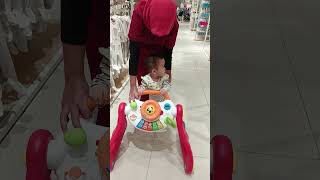 Baby Cadden seneng banget jalan2 pakai baby walker gak capek shortsvideo [upl. by Helmut]