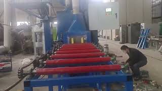 stone and profile shot blasting machine [upl. by Yhtac]