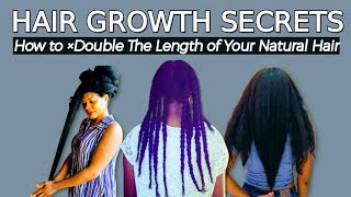 TESTED amp PROVEN HAIR GROWTH SECRETS That actually Grows Natural Hair Long Longhair 4chair [upl. by Giovanna]