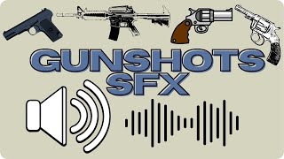 Gunshots SFX Free to Use Sound Effects [upl. by Llehsram]