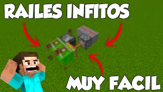 🚊DUPLICADOR de RAILES Muy Facil MINECRAFT 1182 super eficiente✅ [upl. by Sharline]