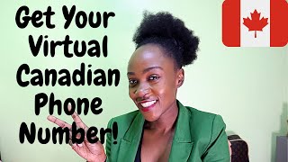 HOW TO GET A VIRTUAL CANADIAN PHONE NUMBER FOR YOUR JOB APPLICATION  Angie Owoko [upl. by Caro]