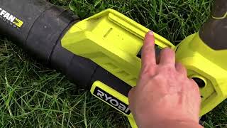 Ryobi Cordless Jet Fan Leaf Blower 40V Honest Review [upl. by Derr606]