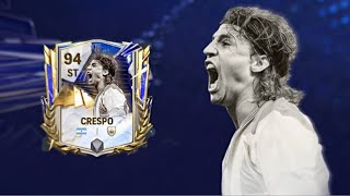 IS HE ANY GOOD CRESPO 94 RATED REVIEW TOTY EVENT EA FC MOBILE [upl. by Diao]