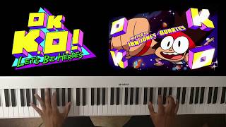 OK KO Lets Be Heroes  Intro Theme Song Piano Cover [upl. by Dhiren]