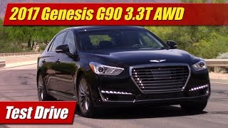 2017 Genesis G90 33T AWD Test Drive [upl. by Ardnosak]