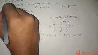 nButane and 2methylpropane are   CLASS 12  MODEL QUESTION PAPER  CHEMISTRY  Doubt [upl. by Asik]