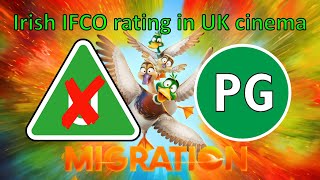 Irish IFCO film rating in UK cinema [upl. by Elvin674]