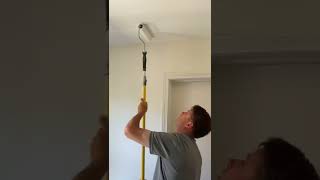 Paint a Ceiling with Benjamin Moore Muresco Ceiling Flat Paint Shorts [upl. by Eedrahc]