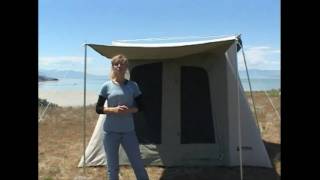 HOW TO INSTALL QUECHUA AWNING TENT ARPENAZ FRESH [upl. by Mikel]