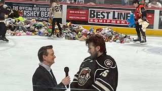 Hershey Bears Teddy bear toss 2024 [upl. by Merrick]