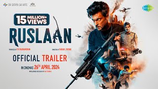 Ruslaan Official Trailer  Aayush Sharma Jagapathi Babu Sushrii  Karan B  Radhamohan  26th Apr [upl. by Esma459]