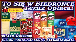 𝐁𝐈𝐄𝐃𝐑𝐎𝐍𝐊𝐀 🐞 Oferta od Poniedziałku 29012024  To się w Biedronce Teraz Opłaca [upl. by Hamo]