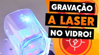 COMO FAZER GRAVAÇÃO A LASER NO VIDRO  TRANSLASER [upl. by Eigriv]