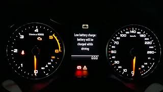 Technology⁴ᴷ  Reaction AUDI A3S3 8V with Low Voltage Battery [upl. by Buyers246]