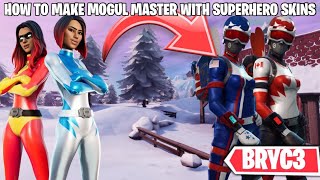 How to Make MOGUL MASTER Skins With SUPERHERO SKINS in Fortnite [upl. by Aillicec723]