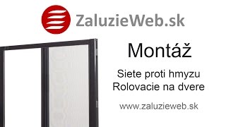 Montáž sieťky proti hmyzu rolovacia na DVERE  zaluziewebsk [upl. by Atenik]