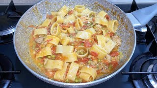 PASTA SALSICCIA PISELLI E POMODORINI [upl. by Javed860]